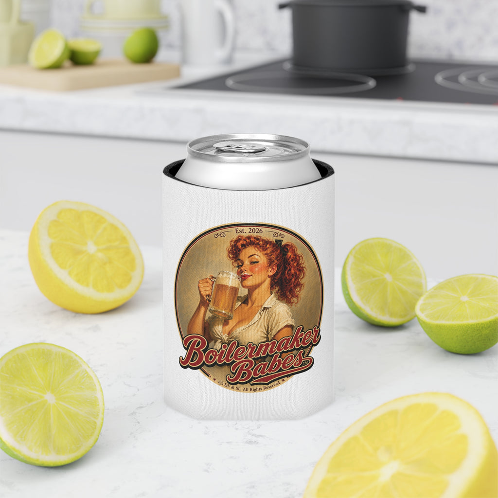 Thursti! (F) – Can Sleeve - Boilermaker Babes ™ Vintage Style Pin-Up Art