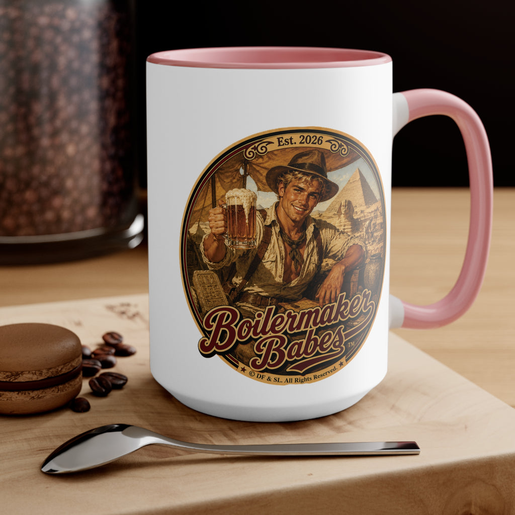 Arch! (M) – 15oz. Accent Mug - Boilermaker Babes ™ Vintage Style Pin-Up Art