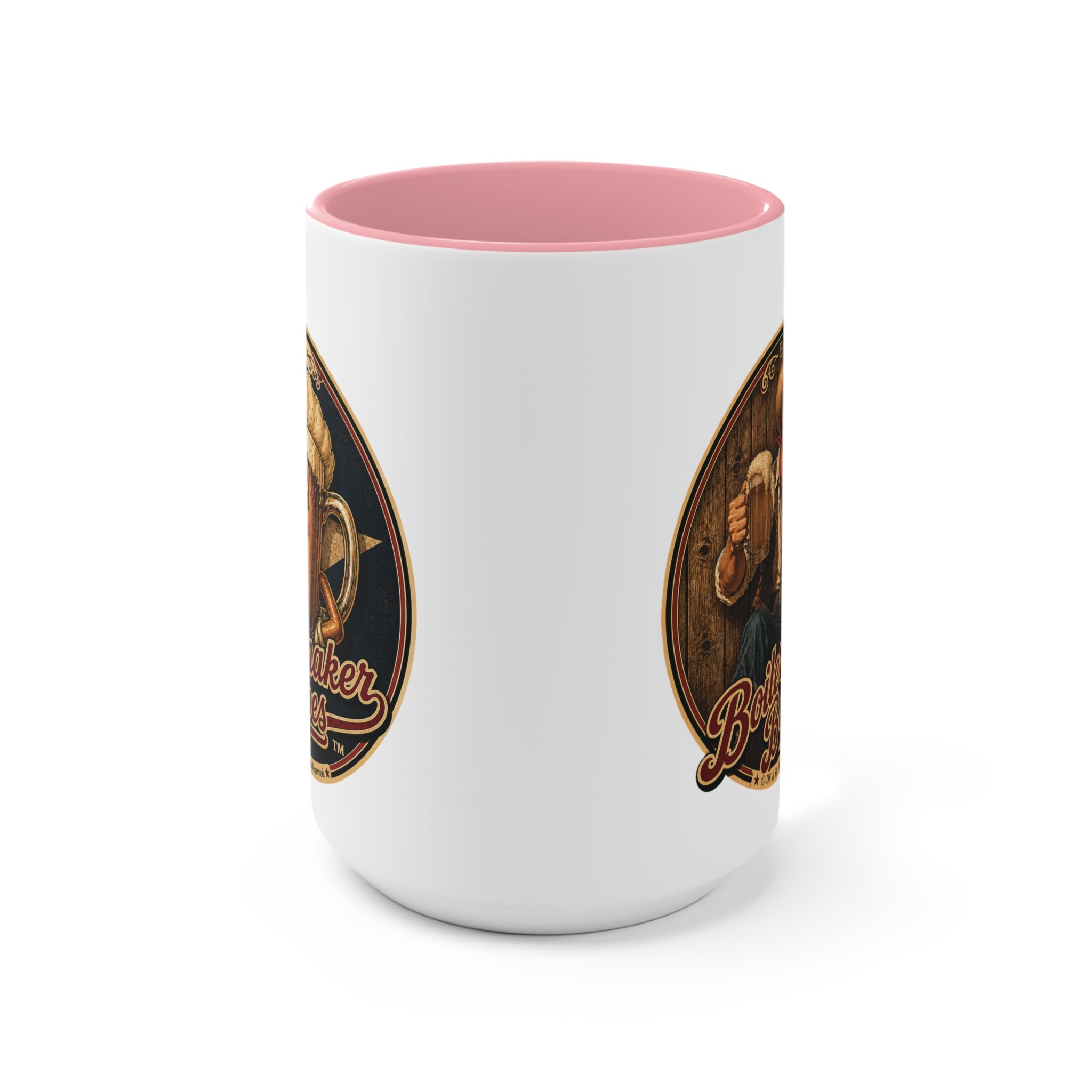 Cowboy Up! (M) – 15oz. Accent Mug - Boilermaker Babes ™ Vintage Style Pin-Up Art