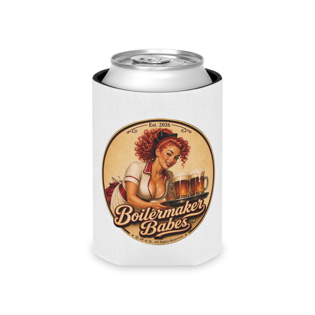 BB! (F) – Can Sleeve - Boilermaker Babes ™ Vintage Style Pin-Up Art