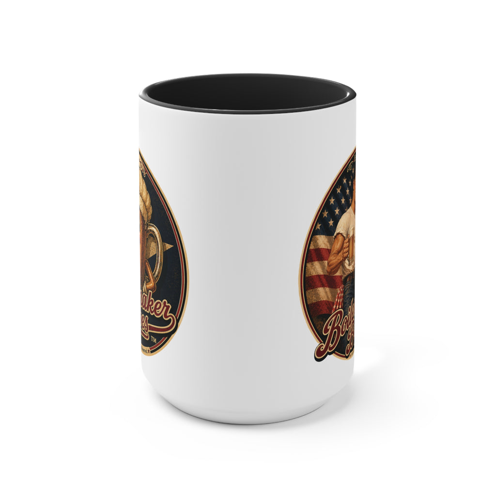 250! (M) – 15oz. Accent Mug - Boilermaker Babes ™ Vintage Style Pin-Up Art