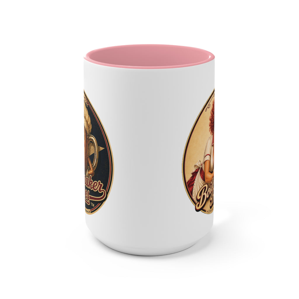 BB! (F) – 15oz. Accent Mug - Boilermaker Babes ™ Vintage Style Pin-Up Art