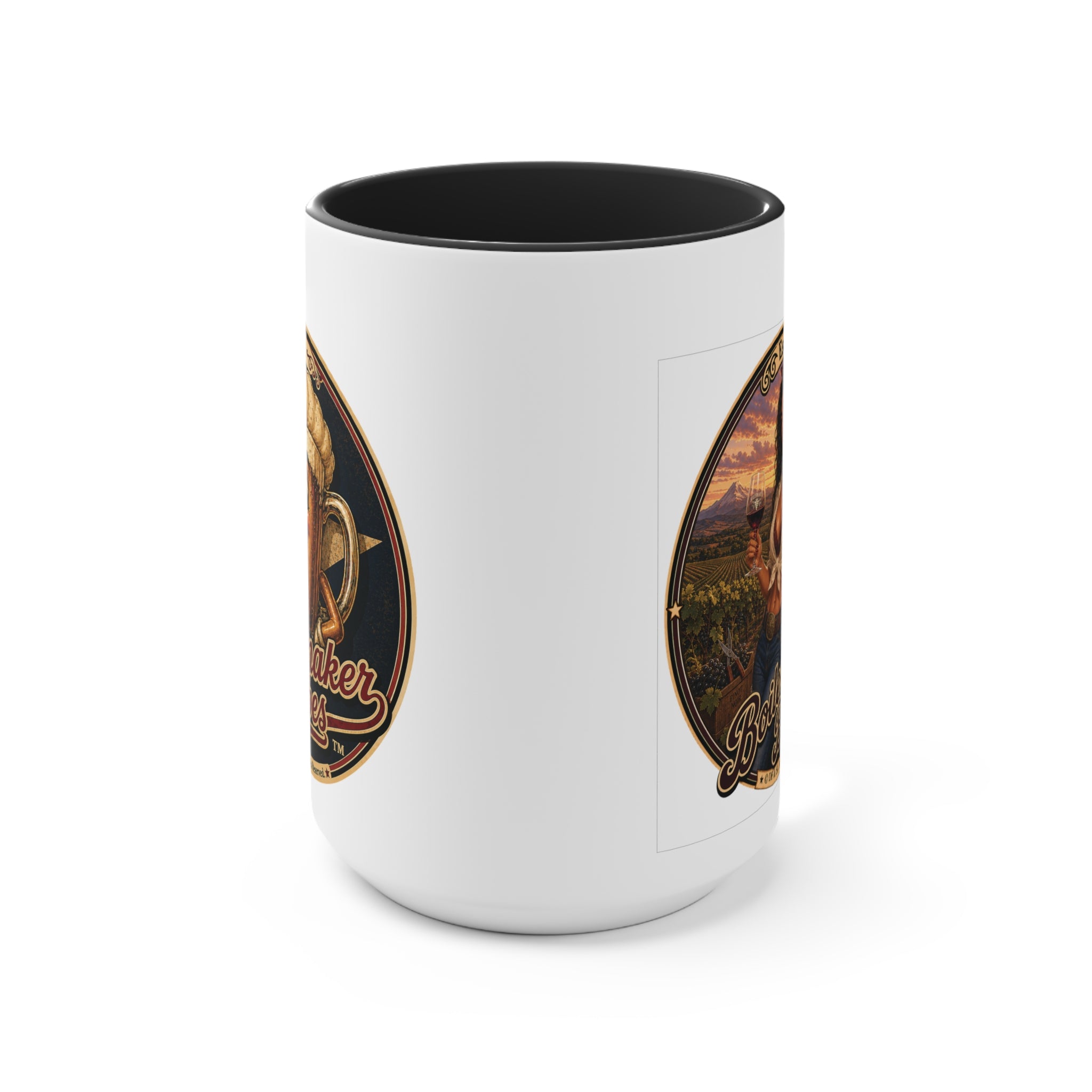 Vini! (F) – 15oz. Accent Mug - Boilermaker Babes ™ Vintage Style Pin-Up Art