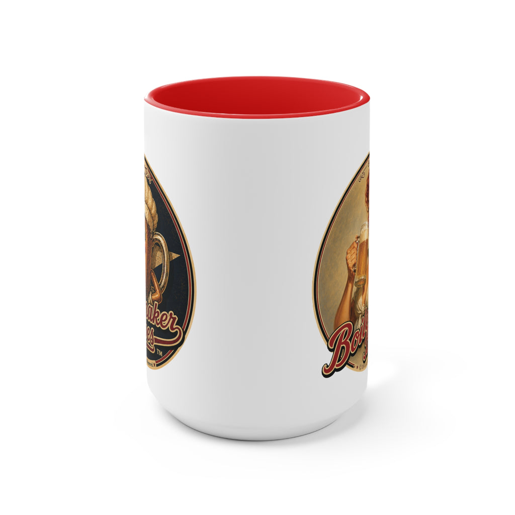 Thursti! (F) – 15oz. Accent Mug - Boilermaker Babes ™ Vintage Style Pin-Up Art