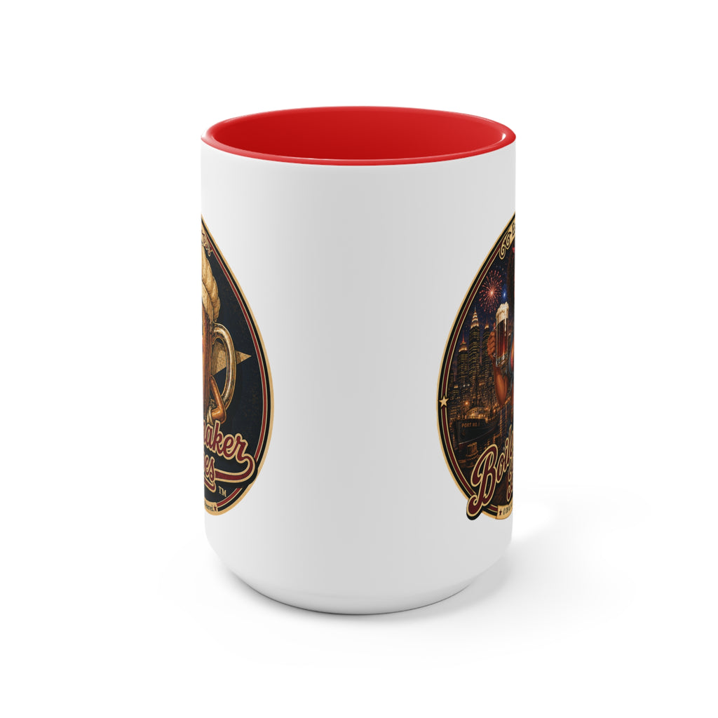 Docke! (F) – 15oz. Accent Mug - Boilermaker Babes ™ Vintage Style Pin-Up Art
