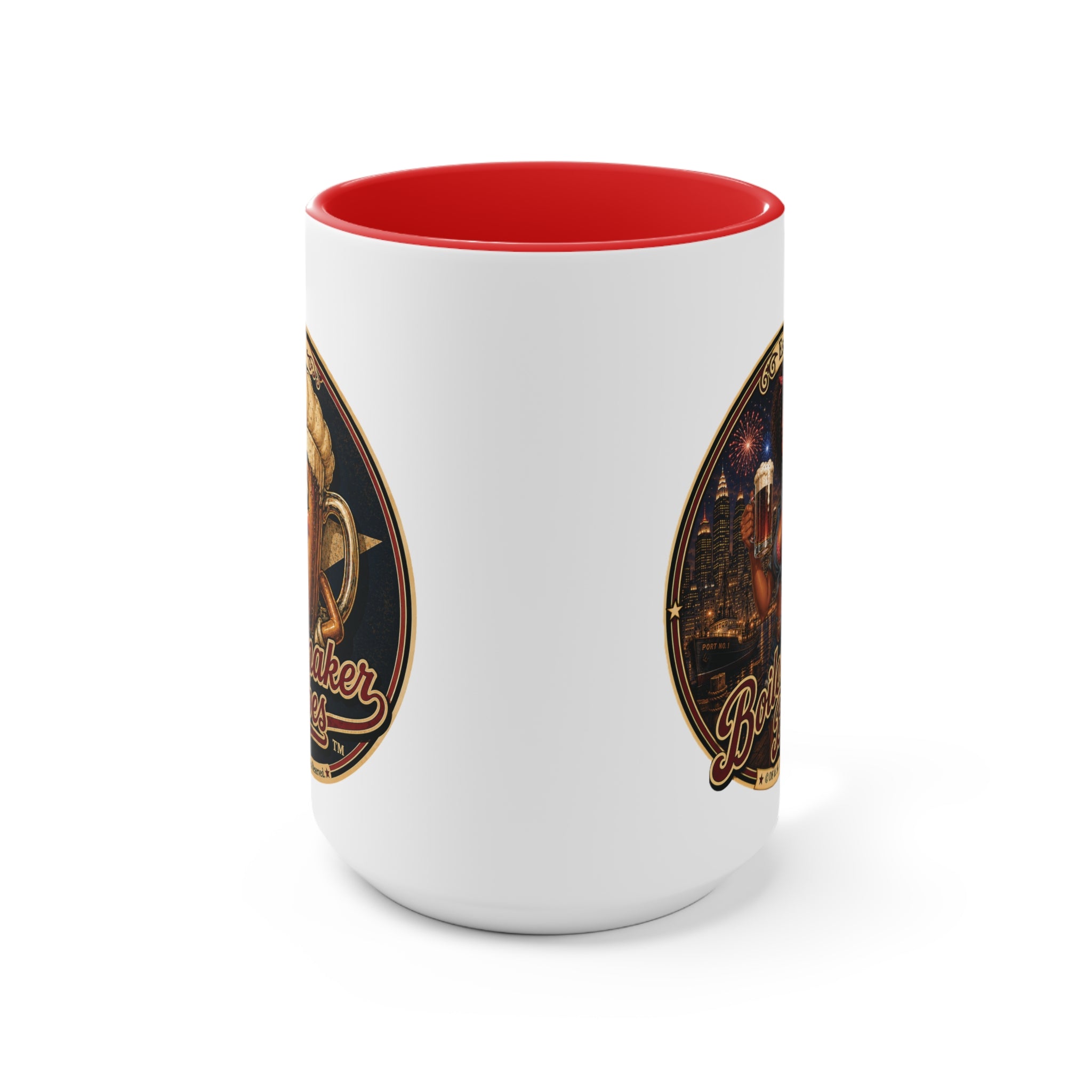 Docke! (F) – 15oz. Accent Mug - Boilermaker Babes ™ Vintage Style Pin-Up Art