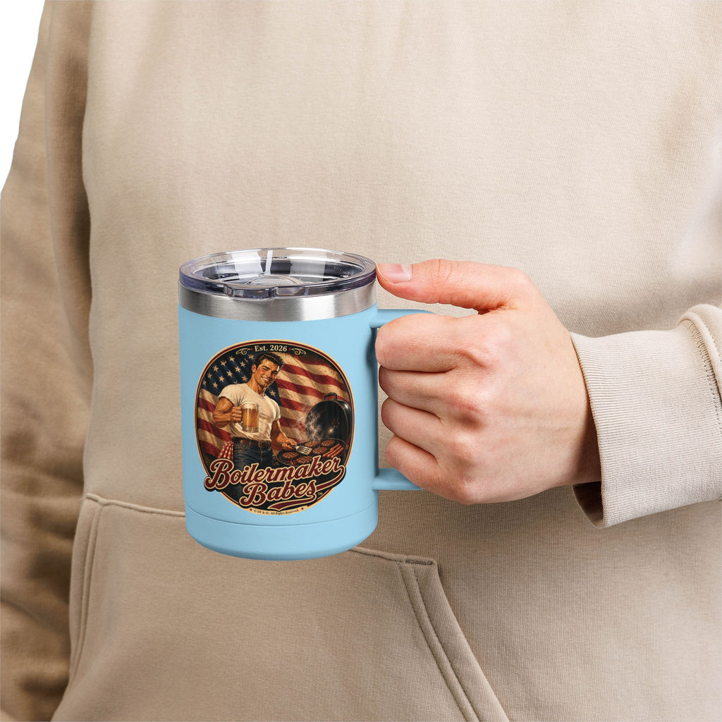 250! (M) – 15oz. Insulated Mug - Boilermaker Babes ™ Vintage Style Pin-Up Art