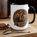 Cowboy Up! (M) – 15oz. Accent Mug - Boilermaker Babes ™ Vintage Style Pin-Up Art