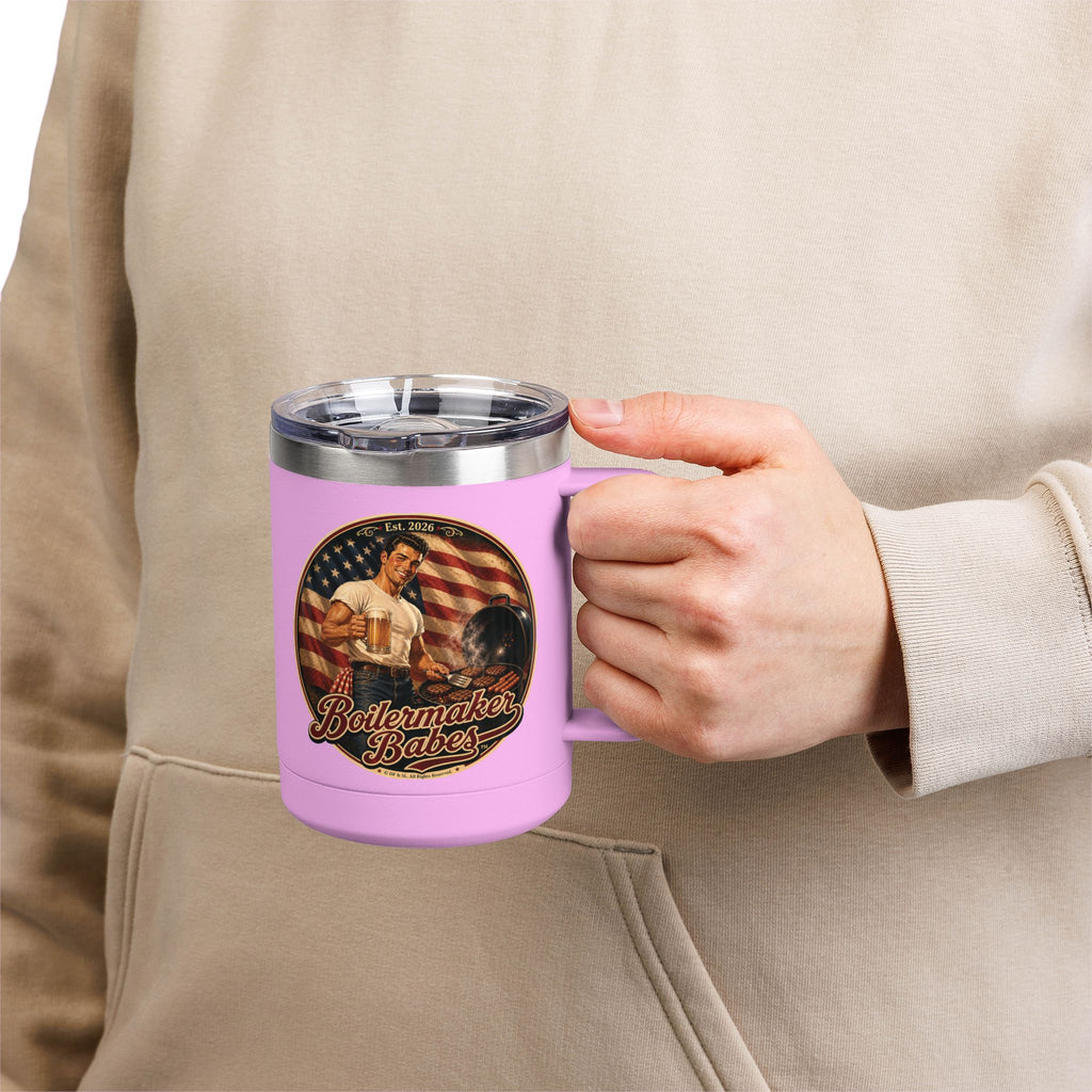 250! (M) – 15oz. Insulated Mug - Boilermaker Babes ™ Vintage Style Pin-Up Art