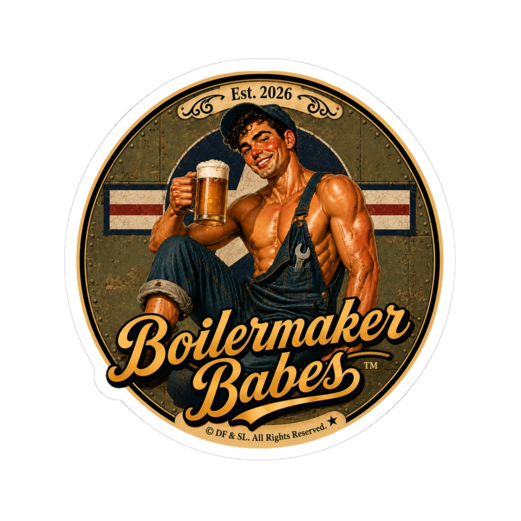 Mecham! (M) - Boilermaker Babes ™   — Retro Patriotic Pin-Up Vinyl Custom Cut Sticker