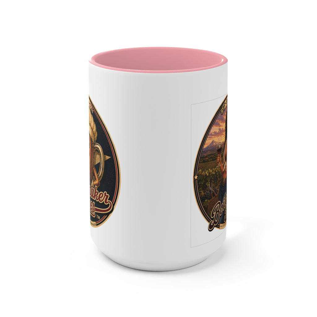 Vini! (F) – 15oz. Accent Mug - Boilermaker Babes ™ Vintage Style Pin-Up Art