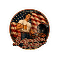 250! (M) - Boilermaker Babes ™   — Retro Patriotic Pin-Up Vinyl Custom Cut Sticker