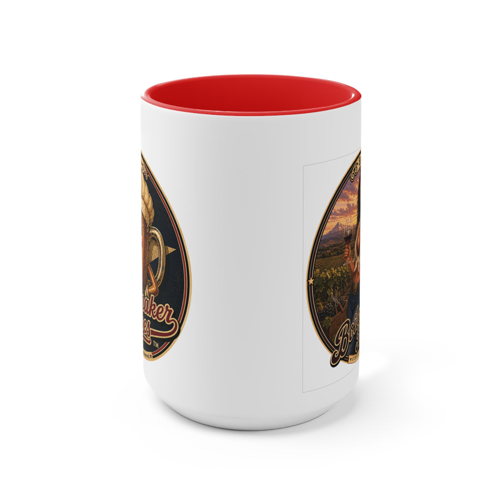 Vini! (F) – 15oz. Accent Mug - Boilermaker Babes ™ Vintage Style Pin-Up Art