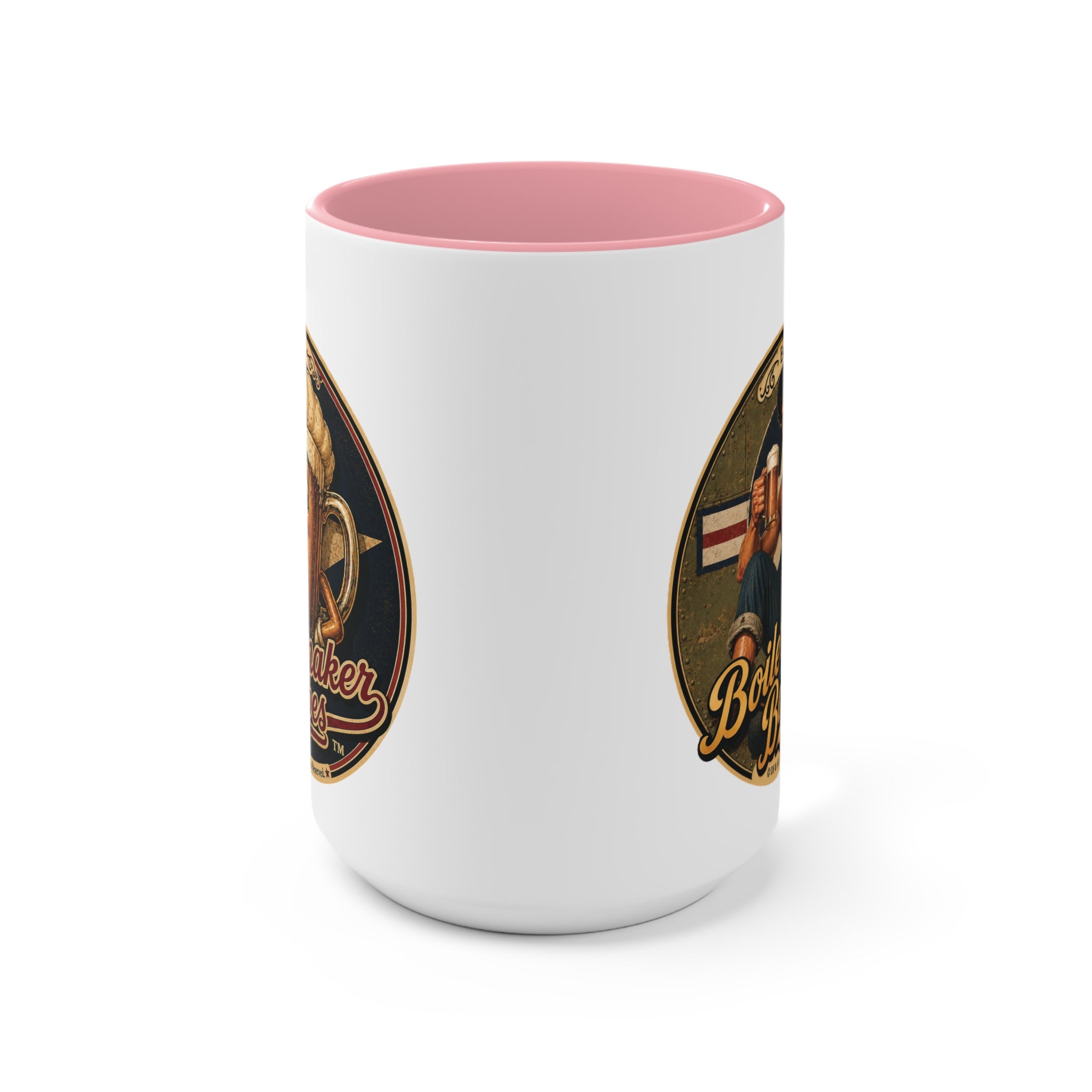 Mecham! (M) – 15oz. Accent Mug - Boilermaker Babes ™ Vintage Style Pin-Up Art