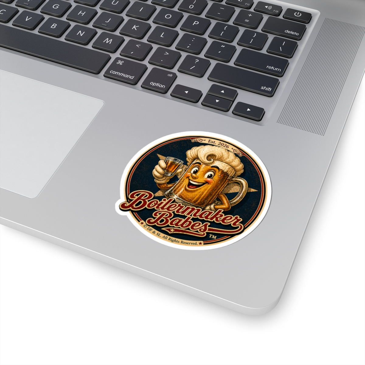 Mascot - Boilermaker Babes ™   — Retro Patriotic Pin-Up Vinyl Custom Cut Sticker