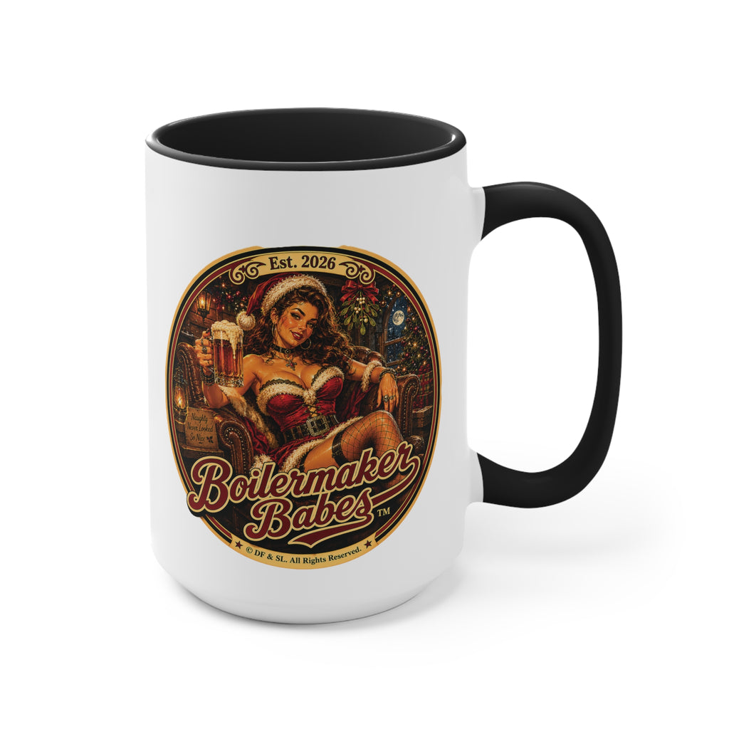 Claws! (F) – 15oz. Accent Mug - Boilermaker Babes ™ Vintage Style Pin-Up Art