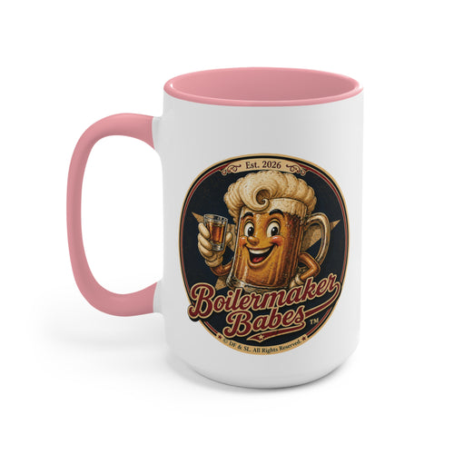 AB! (F) – 15oz. Accent Mug - Boilermaker Babes ™ Vintage Style Pin-Up Art