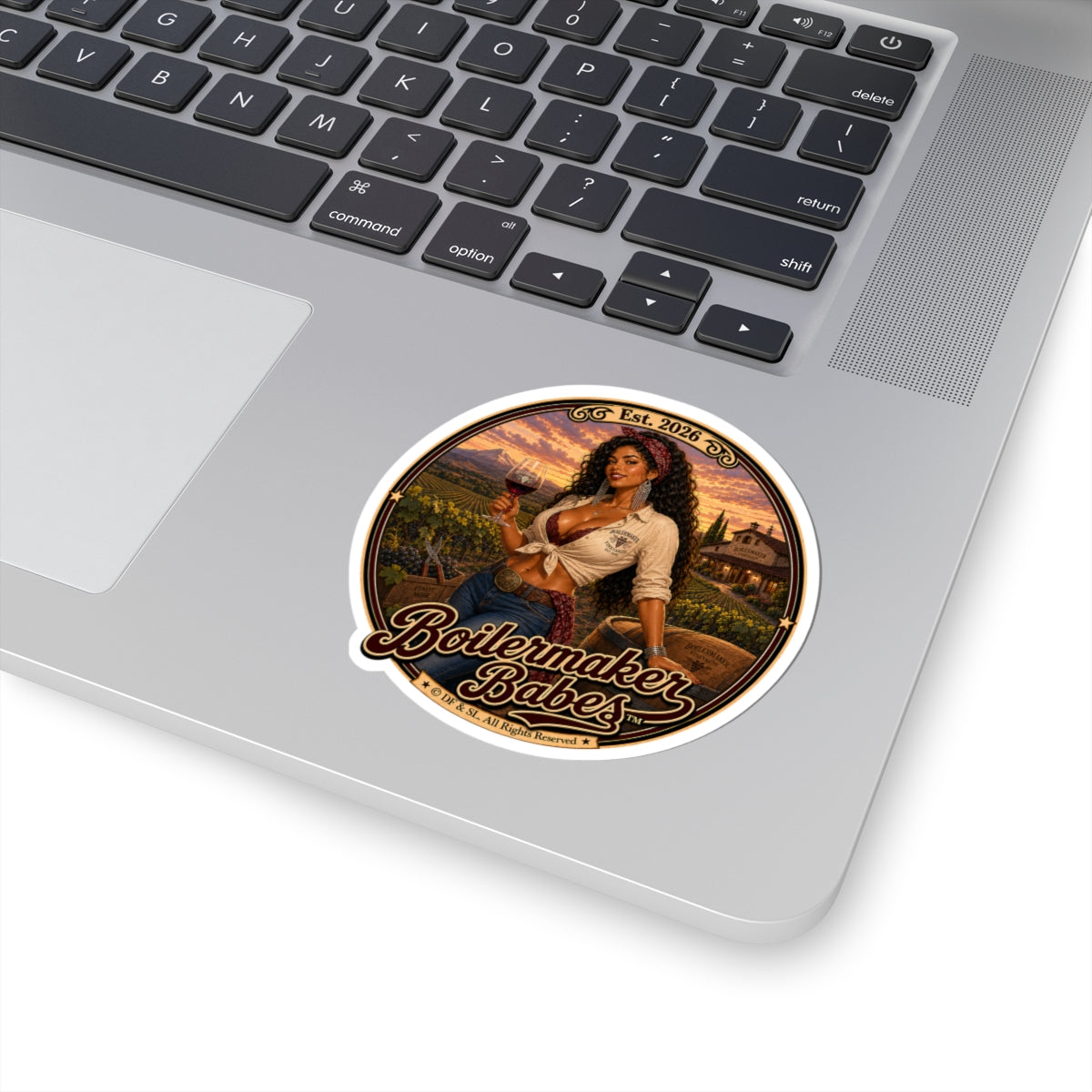 Vini! (F) - Boilermaker Babes ™   — Retro Patriotic Pin-Up Vinyl Custom Cut Sticker