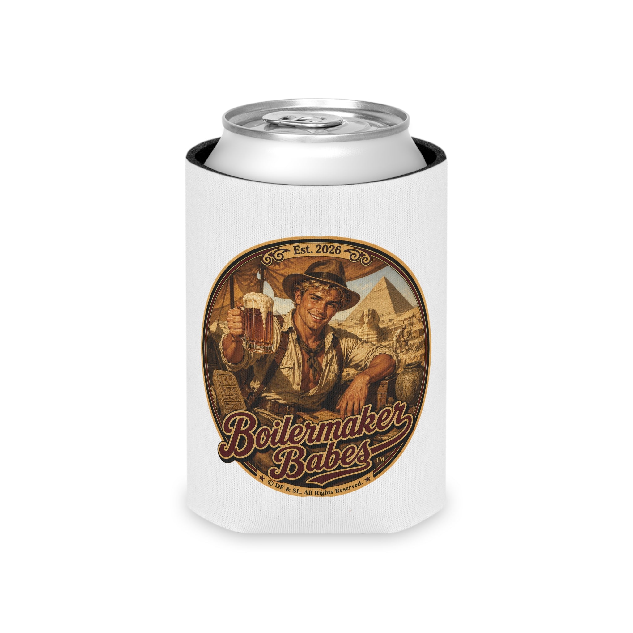 Arch! (M) – Can Sleeve - Boilermaker Babes ™ Vintage Style Pin-Up Art