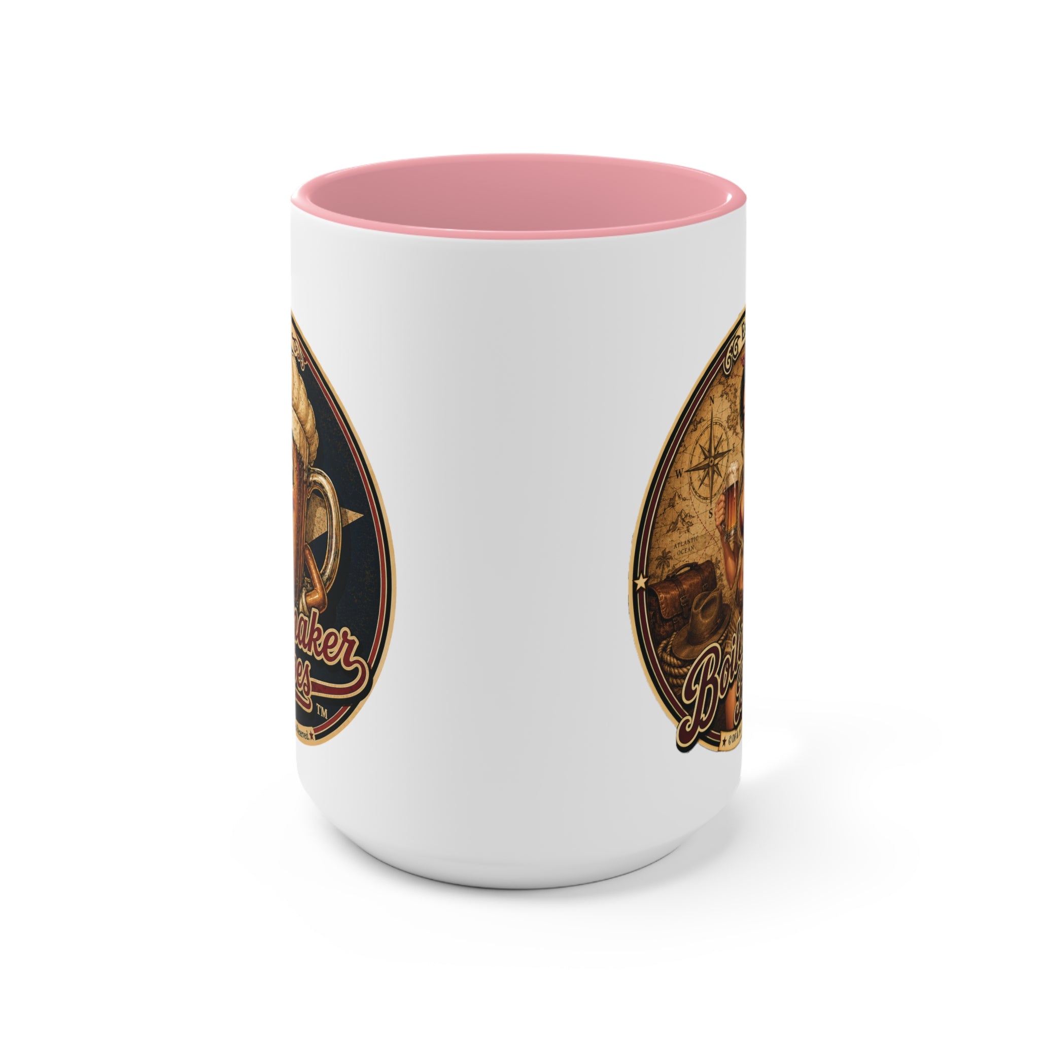 Xplore! (F) – 15oz. Accent Mug - Boilermaker Babes ™ Vintage Style Pin-Up Art